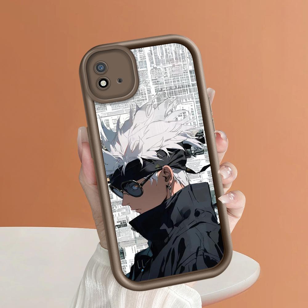 Model de imprimare cu scară pătrată din silicon moale Carcasa telefonului Acoperă completă Cameră de protecție antișoc Carcasă din cauciuc pentru OPPO Realme