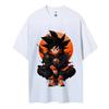 2026 Summer Dragon Ball Goku Streetwear Style Print Oversized Crew Neck TShirt 100 Cotton Casual Tops for Unisex Women Kids