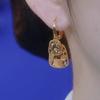 New temperament square earrings with fashionable, elegant and atmospheric design, ear buckle