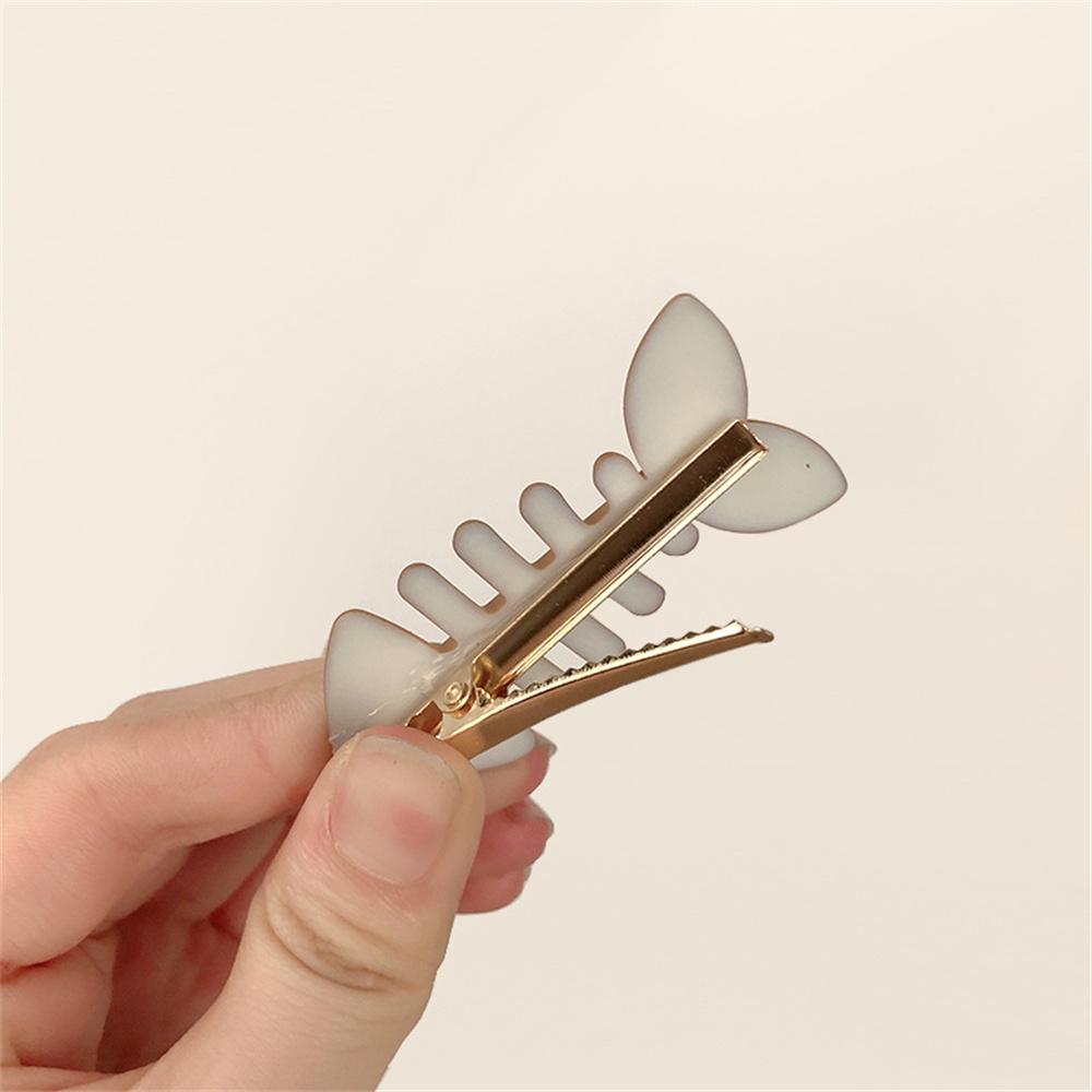 Fish Bone Hair Clip Barrettes Side Clips for Women Girls Cute Bangs Hair Pins Headdress Hair Accessories