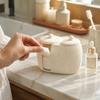 3D Printed Cosmetics Storage Box Striped Pattern Cotton Pad Holder  Washbasin Counter Decor