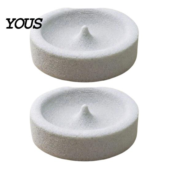 Bird Food Dish Pumice Stone Parrot Bowl, Spill-Proof Water Small Feeding Station Cage Weighted for Lovebirds Conures Indoor Outdoor Feeder