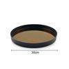 Black Mirror Glass Tray Metal Trays Decorative Storage Plate Dressing Table Jewelry Necklace Display Plate Cosmetics Organizer