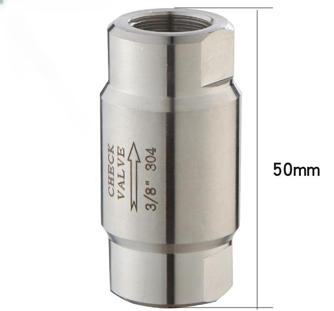 Presiune înaltă 1/8" 1/4" 3/8" 1/2" 3/4" 1" BSP Femelă Oțel Inoxidabil 304 316 Supapă de Verificare Unidirecțională Fără Retur Abur Apă Ulei