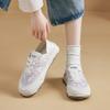 Augusteng Thick-soled Little White Shoes Women's 2025 New Summer Thin Two-wear Foot-stepping Shoes Soft-soled Sports and Leisure Shoes