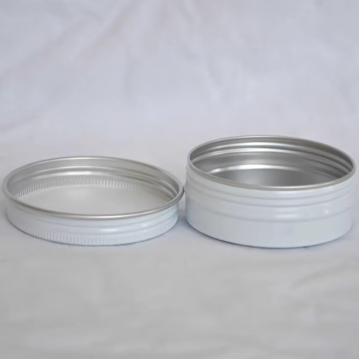 

50 Pcs White Color 60ml Aluminum Jar 60g Aluminum Tin Container 60ml Cosmetic Jar 60g Cream Jar