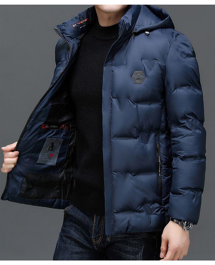 Woodpecker Herren Winter Daunenjacke mit abnehmbarer Kapuze - Warm, Dick, für Alle Altersgruppen