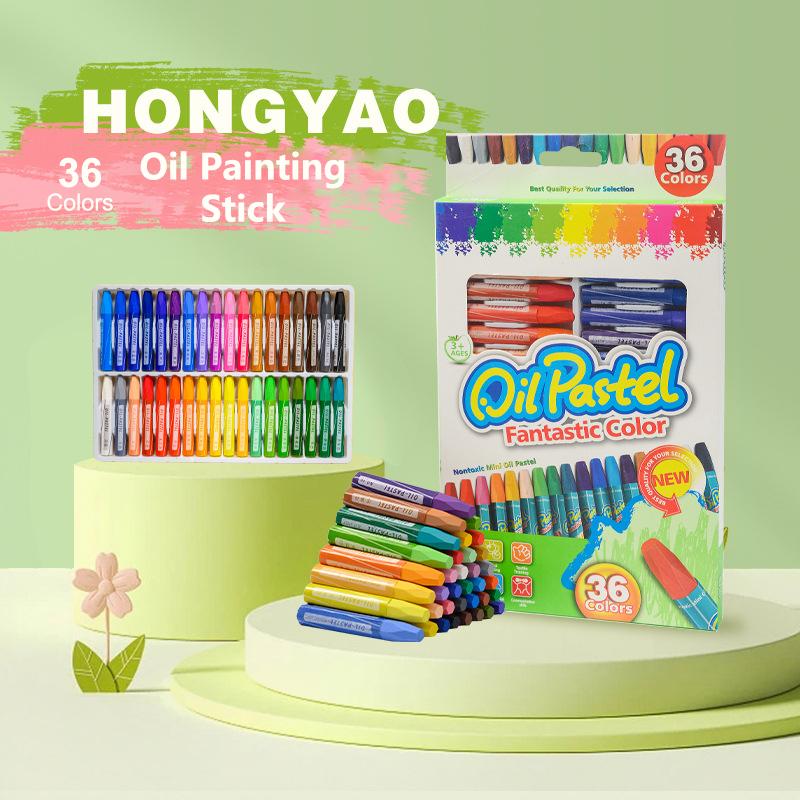 1Set Children Crayons Oil Pastel Dust Free Non-Toxic Crayons Toddler Washable Crayons Painting Drawing Sketching Oil Pastel