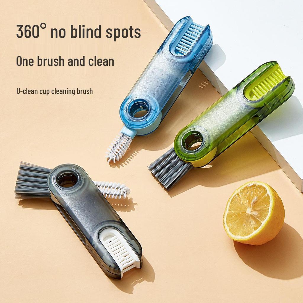 3-in-1 Cup Lid and Crevice Cleaning Brush