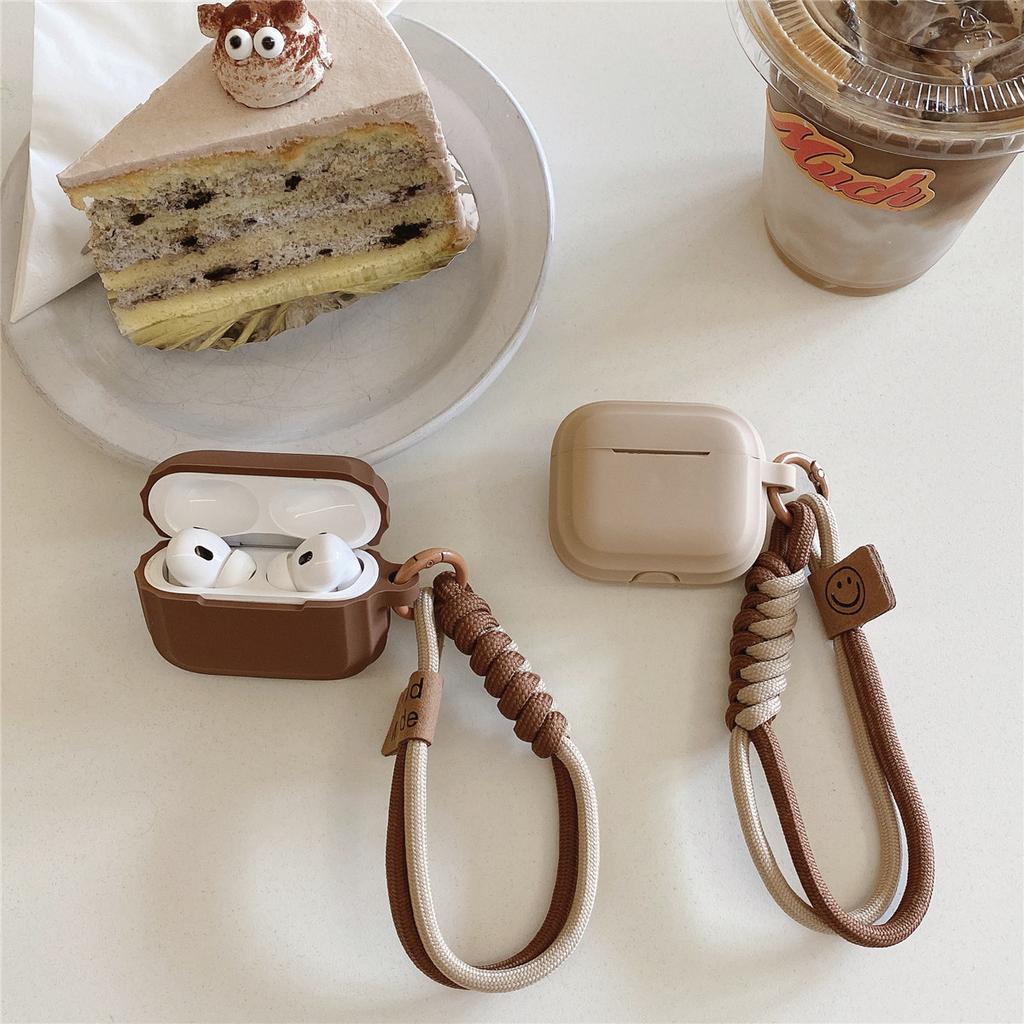 Apple 1 Generation Smiley Face Hand Rope for Apple AirPods 1 Generation Bluetooth Headset Protective Case Pro1 Headphone Case