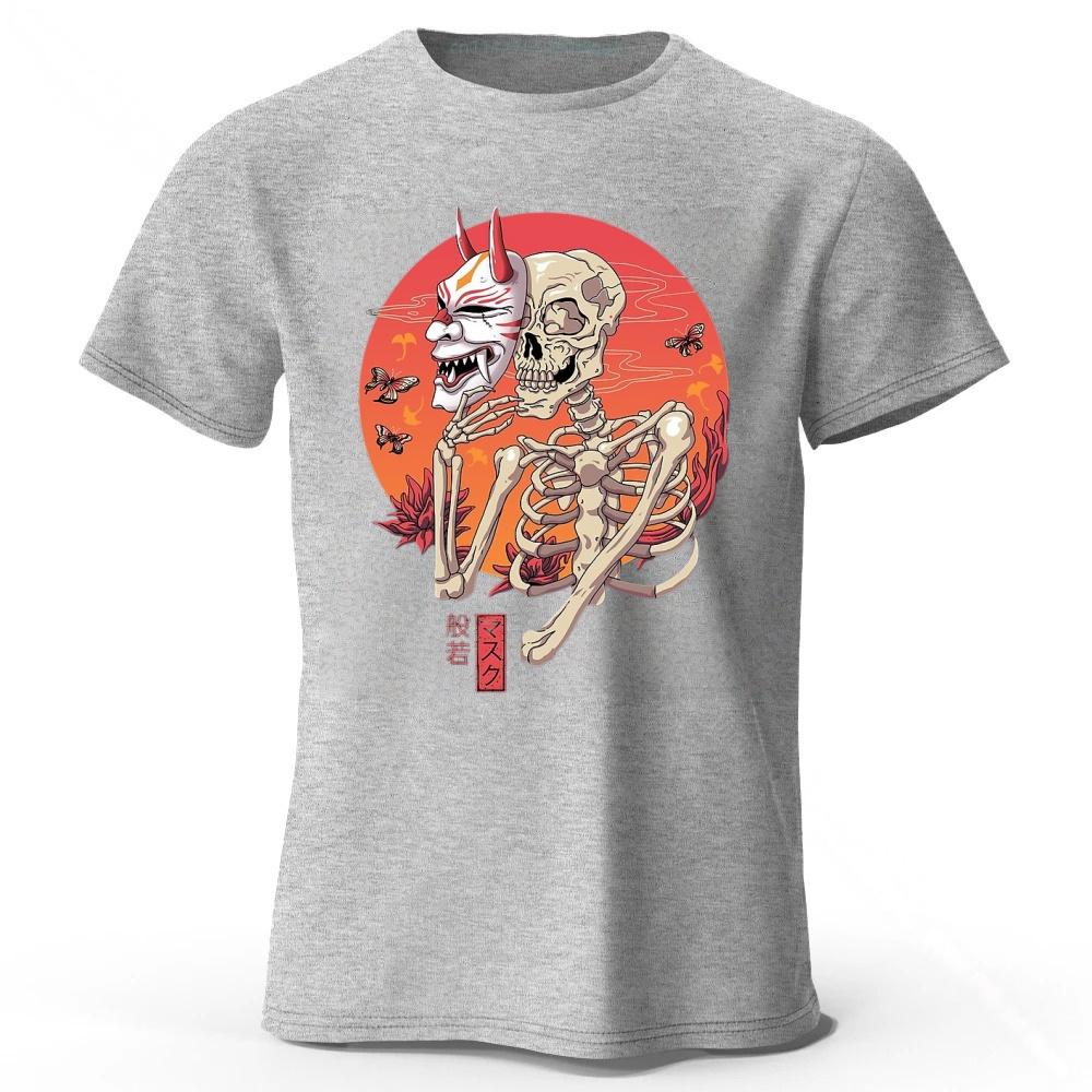 

Men s Summer Cotton Short Sleeves Fashion Trend Casual Loose T-shirt Street Y2k Style Top XXXL серый