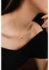 S925 Sterling Silver Necklace with Retro Pendant and Simulated Emerald-Cut Gemstone
