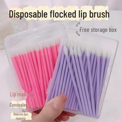 Tragbarer Einweg-Lippenpinselstift mit Einzelverpackung für präzise Lippen-Make-up-Artists. Ideal für Lippenstift, Lipgloss und Gesichts-Make-up.