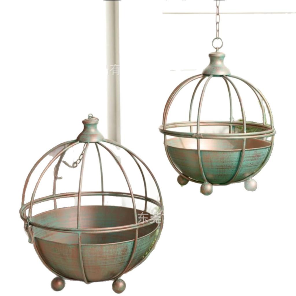 Dome-shaped Flower Basket, Hanging Plant Basket, Suspendable, Courtyard Ornament, Garden Decoration, Multiple Styles Available