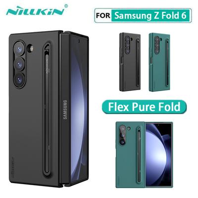NILLKIN Per Samsung Galaxy Z Fold 6 Custodia Flex Pure Fold ( Versione S Pen ) per Samsung Galaxy Z Fold6 Custodia per telefono con slot per penna Cover posteriore
