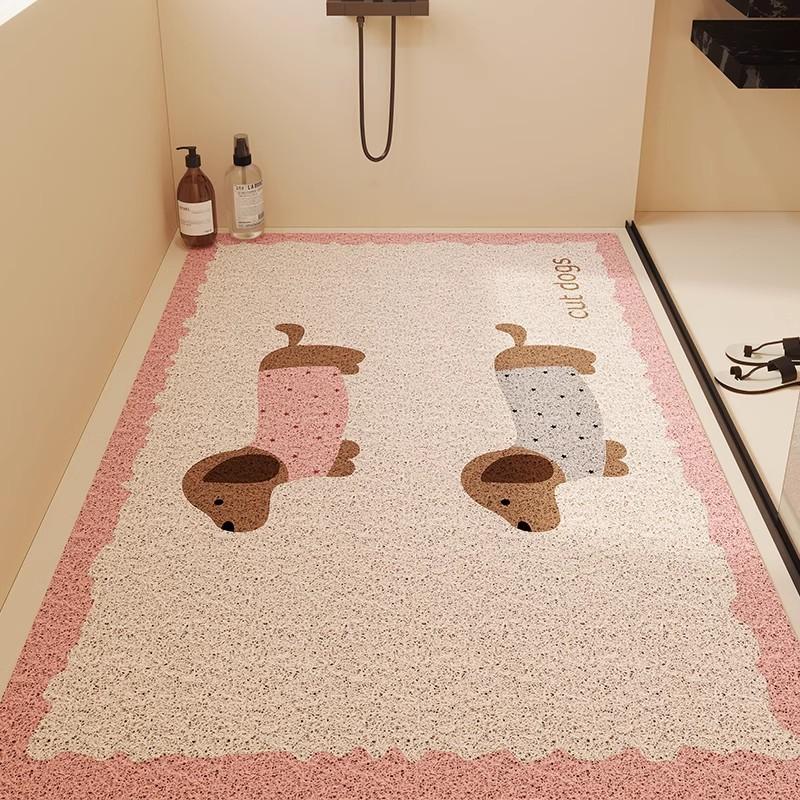 Covoraș de Baie Duș Acoperire Completă Silicon Spiralat Gol Antiderapant Anti-Cădere Drenaj Impermeabil Ușor de Curățat Pentru Casă