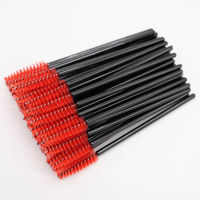 50-Pack Disposable Eyelash & Eyebrow Comb Brushes for Makeup