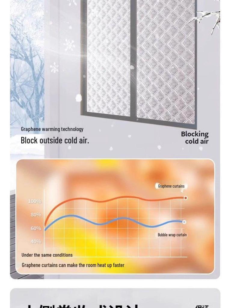 Winter Windproof Insulation Curtains: Cold-Proof Seal for Bedroom Windows