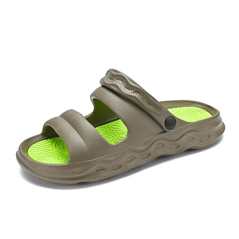 

Мода 2025 Новые мужские массажные тапочки Домашние уличные сандалии Пляжные удобные мягкие шлепанцы Клоги Повседневная обувь Мужчины Женщины Домашние тапочки 39-40