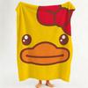 Toy Y Yellow R Rubber D Duck Throw Flannel Throw Blanket Suitable for Sofa Living Room Bedroom