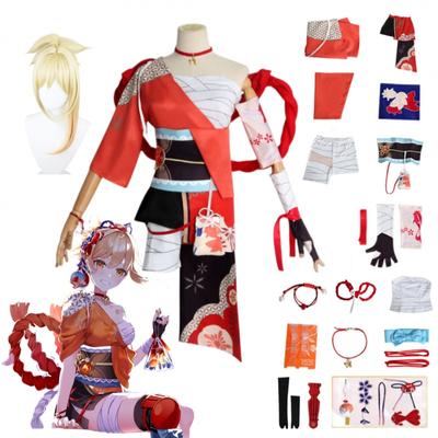 Anime   Naganohara Yoimiya Cosplay Costume Game Dress Uniform Halloween Clothes