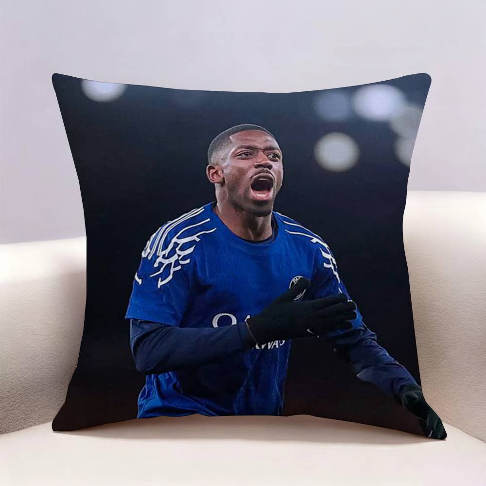 Ousmane D-Dembele Football Double-sided print Pillow Case Pattern Printed Pillowcase For Living Room Sofa Cushion Cover