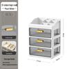 Multi-layer Desktop Organizer: Drawer-Type Storage Box for Office Supplies, Stationery, and Cosmetics