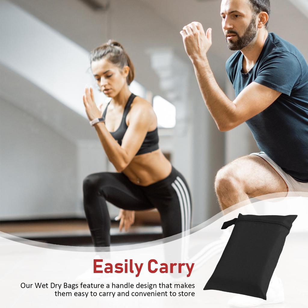 Wet Clothing Bag Travel Toiletries Pouch Waterproof Dustproof Reusable Zipper Bag Oxford cloth zipper storage bag For Swimsuit