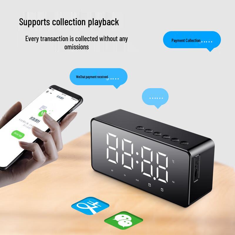 Aigo T28 Portable Bluetooth Speaker with Smart Clock