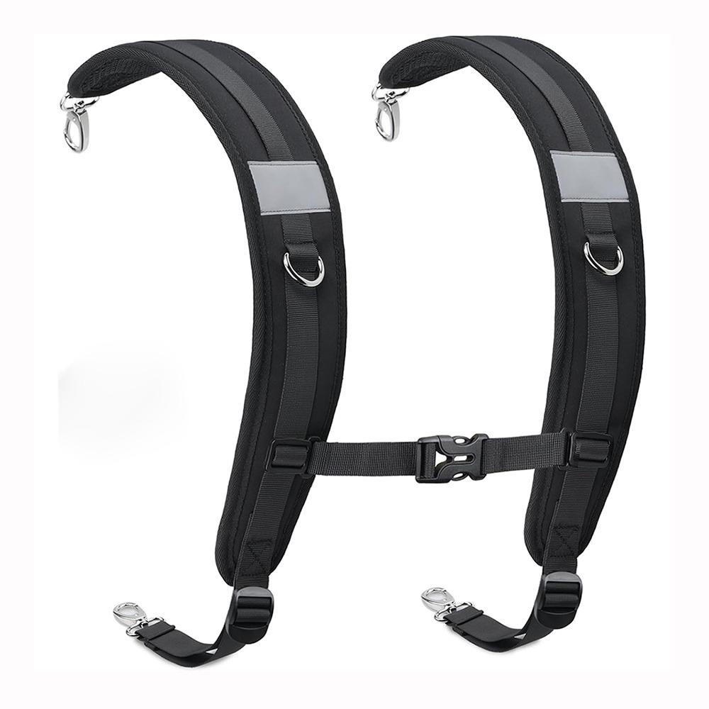 New Black Backpack Straps Oxford Cloth Shock Absorption Replacement Strap Bag Repair Parts Outdoor Sports