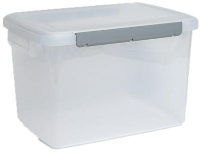 Asvel Large 17.0L Storage Container, Commercial Use, Moisture-Resistant, Side-Lock, Antibacterial, Kitchen Box NF-45
