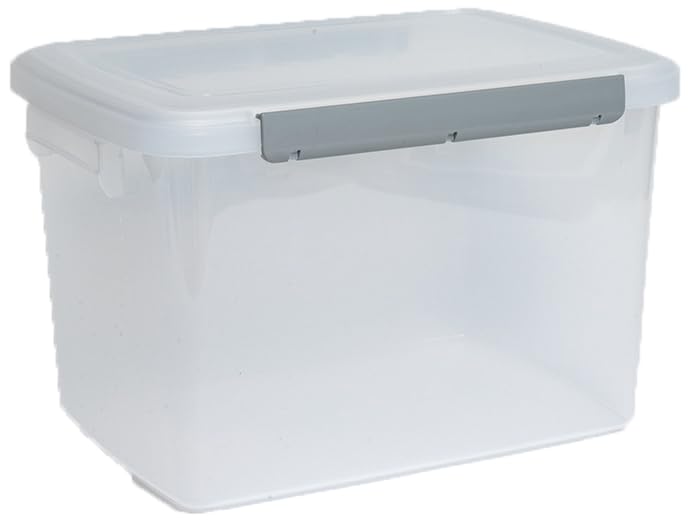 Asvel Large Storage Commercial Kitchen Box 17.0L Container, Use, Moisture-Resistant, Side-Lock, Antibacterial, NF-45