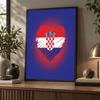 Croatia Football Diamond Painting Kit 5D Full Drill DIY Diamond Mosaic Wall Art Home Decor
