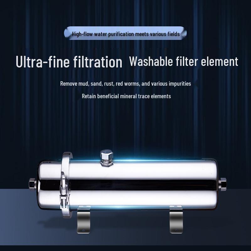 Stainless Steel High-Flow Ultrafiltration Whole House Water Purifier for Rural Well and Tap Water.