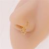 Nose Piercing Jewelry Pentagram Diamond Fashion Pendant Nose Ring Cartilage Earrings Suspended Women'S Nose Ring Pendant