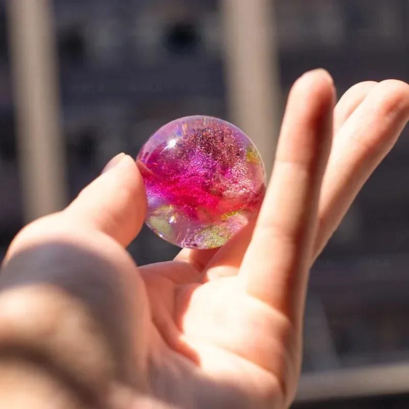 Fantasy Colorful Glass Star Ball Luminous Planet Astronomy Planets Ball Fantastic Style Home Decoration Cosmic Model Xmas Gift