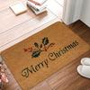Christmas Cartoon Reindeer Pattern New Entrance Floor Mat Bathroom Absorbent Foot Door Mat  Entrance Door Mat Decoration