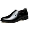 Leather inner height increase business dress soft sole soft surface high-end leather shoes non-slip and wear-resistant middle-aged