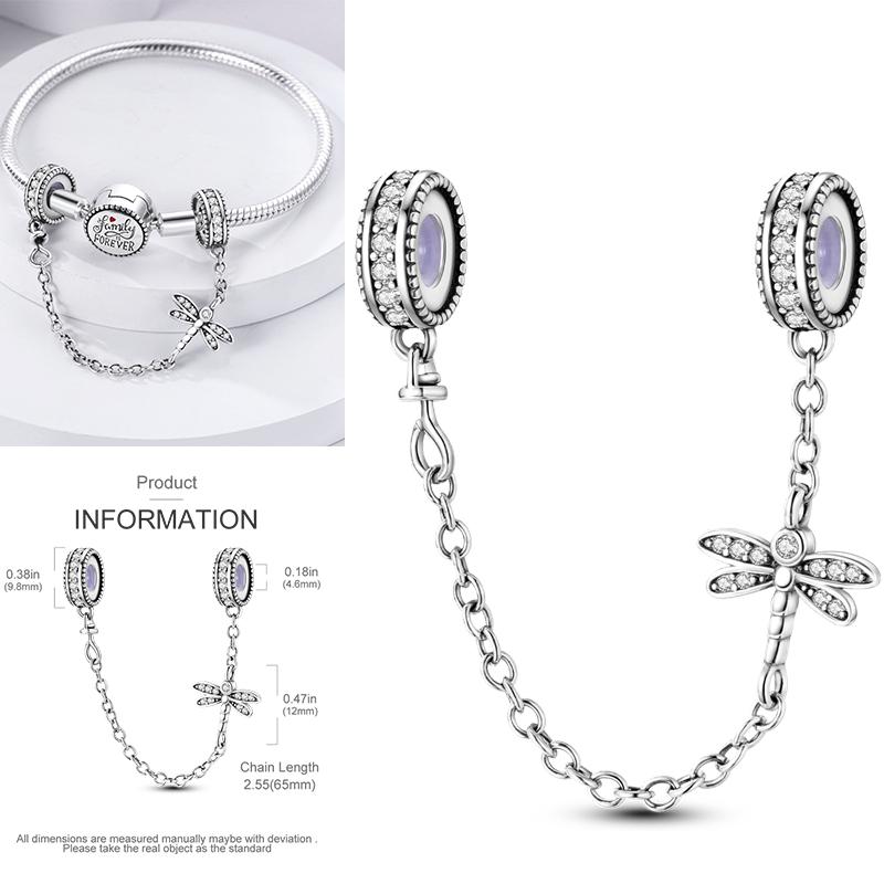 Copper Dragonfly Butterfly Pendant Charms Bead Fit Original Bracelet Bangle Women Jewelry Girl Making Beads