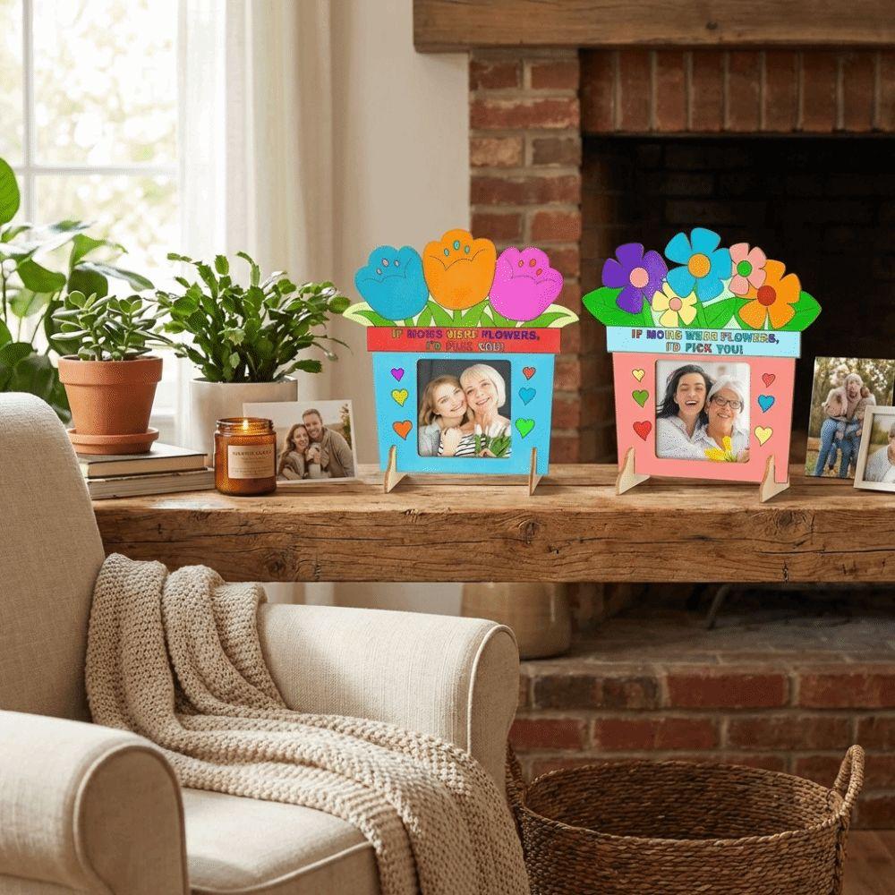 Unfinished Wooden Picture Frame Handmade Art Mother's Day Frame Poster Frame  Classroom Activities