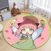 S- SPY×FAMILY Japanese Anime Cute Anya Forger Print Round Carpet.Bedroom,Balcony,Entry Door,Chair Non-slip Mat.Gift,Picnic,Rug