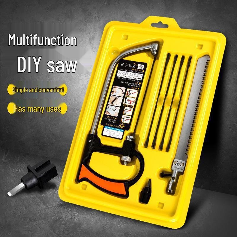 12-Piece Magic Mini Hand Saw Set: Woodworking, Fret, Seven-in-One, Hacksaw, and Tile Blades.