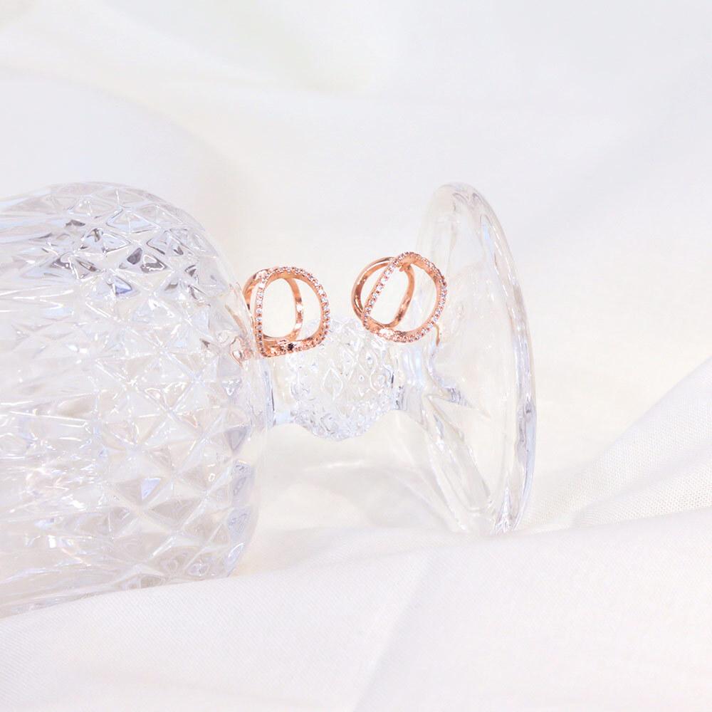 Dieuamour 14K Gold Pin Oha One-Touch Earrings