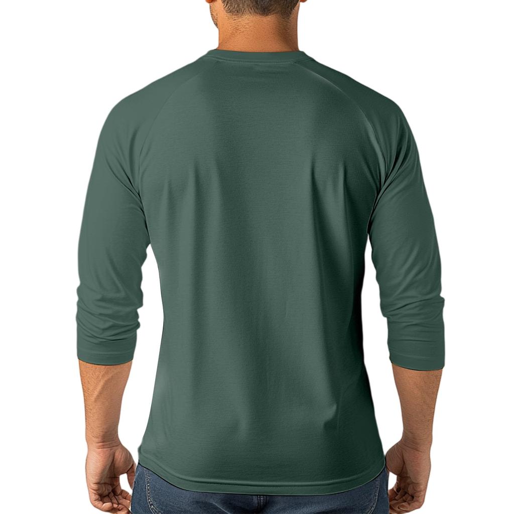 Men's Raglan Sleeve Three-quarter Sleeve Top