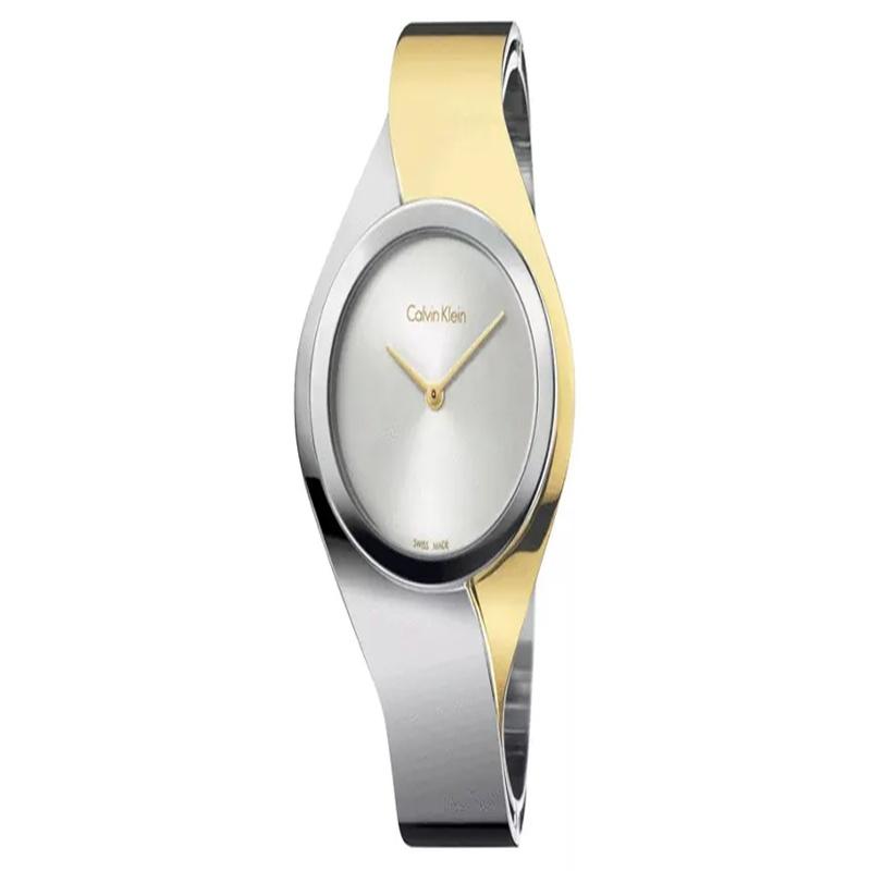 CALVIN KLEIN / watch quartz movement stainless steel strap 34mm silver dial women s watch 30 meters waterproof K5N2S1Y6 кварц