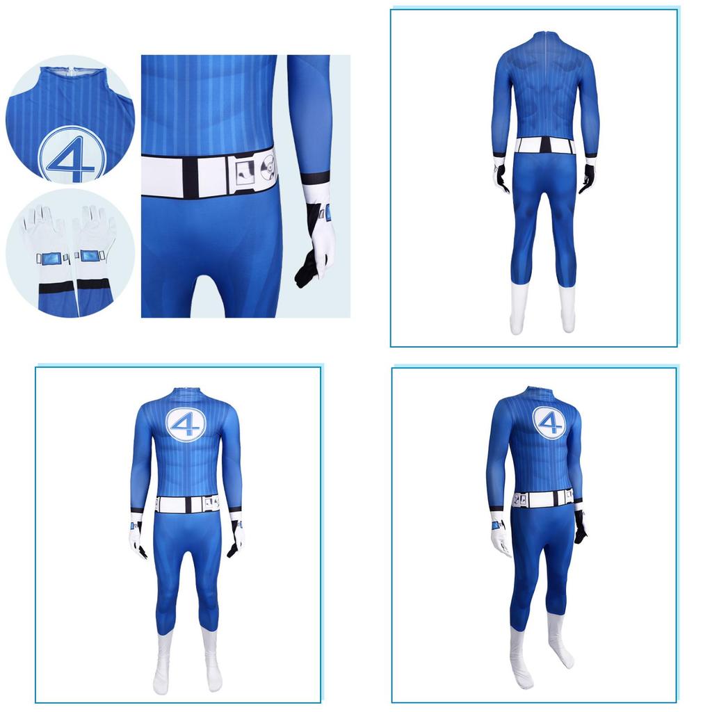 Marvel Fantastic Four Onepiece Costume With Polyester Fabric For Theatrical Performances