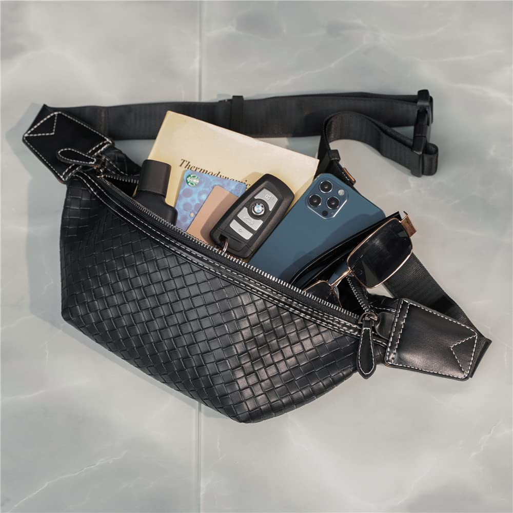 braided waist crossbody shoulder leather body waterproof motorcycle waist motorcycle waist motorcycle waist shoulder American faux leather leather