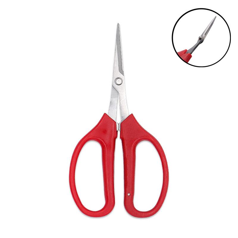 

Оптовые продажи ножницы для обрезки винограда из нержавеющей стали, красная ручка PP Comfort, садовые инструменты для цветов бонсай