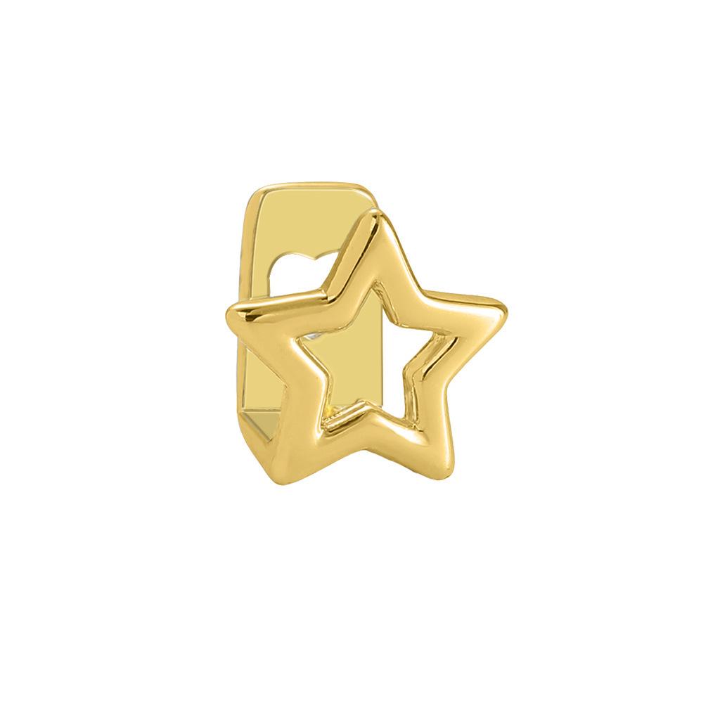 European & American Hip Hop Five-Pointed Star Hollow Grillz Unisex Tooth Decoration - Niche Design золотой