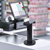 Pos Terminal Stand Credit Card Machine Display Rack Adjustable Clamp Width High Reliability Black